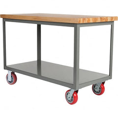 Little Giant - Mobile Work Benches Type: Butcher Block Top Length: 30 (Inch) - Exact Tooling