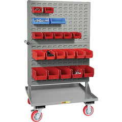 Little Giant - 30" Wide x 36" Long x 64" High Cart - Steel, Polyurethane Casters - Exact Tooling