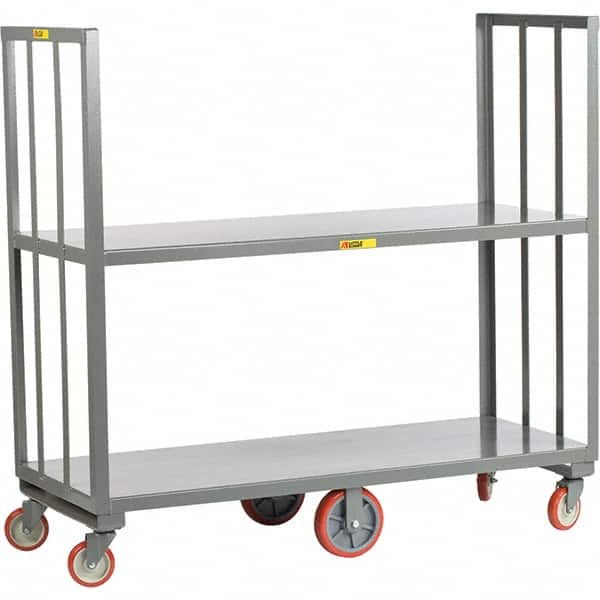 Little Giant - 2,000 Lb Capacity, 2 Shelf, Shelf Truck - 60" Long x 16" Wide x 13" High - Exact Tooling