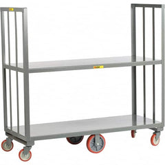 Little Giant - 2,000 Lb Capacity, 2 Shelf, Shelf Truck - 72" Long x 16" Wide x 13" High - Exact Tooling