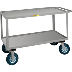 Little Giant - 1,200 Lb Capacity, 24" Wide x 36" Long x 38" High Cart - Steel, Pneumatic Casters - Exact Tooling
