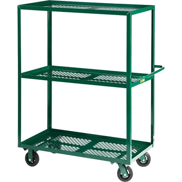 Little Giant - 4,000 Lb Capacity Steel Platform Truck - Steel Deck, 24" OAW, 48" Platform Length - Exact Tooling