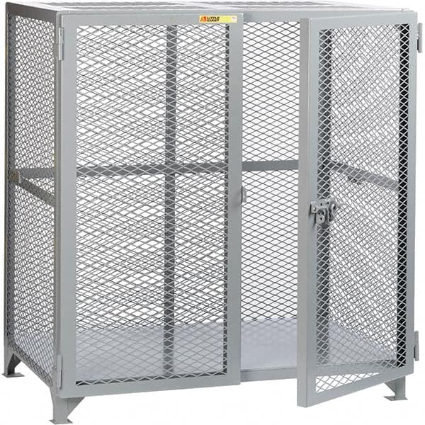 Little Giant - 1 Shelf Storage Cabinet - Steel, 61" Wide x 27" Deep x 52" High - Exact Tooling