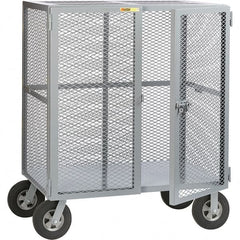 Little Giant - 1,500 Lb Capacity, Security Cart - 27" Long x 49" Wide x 61" High - Exact Tooling
