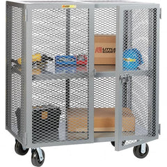 Little Giant - 1 Shelf Mobile Storage Cabinet - Steel, 61" Wide x 33" Deep x 57" High - Exact Tooling