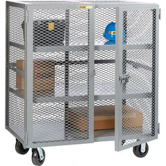 Little Giant - 2 Shelf Mobile Storage Cabinet - Steel, 61" Wide x 27" Deep x 57" High - Exact Tooling