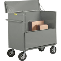 Little Giant - 1,500 Lb Capacity, 1 Shelf, Security Cart - 53.5" Long x 24" Wide x 50" High - Exact Tooling