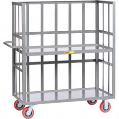 Little Giant - 3,600 Lb Capacity, 2 Shelf, 3-Sided Truck - 48" Long x 30" Wide x 57" High - Exact Tooling