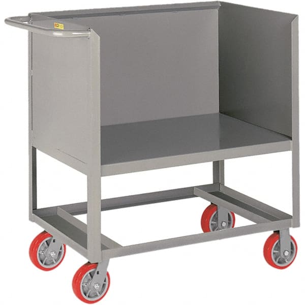 Little Giant - 2,000 Lb Capacity, 1 Shelf, Platform Truck - 53" Long x 24" Wide x 40" High - Exact Tooling