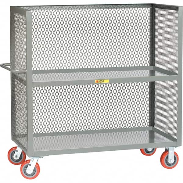 Little Giant - 3,600 Lb Capacity, 2 Shelf, 3-Sided Truck - 48" Long x 24" Wide x 57" High - Exact Tooling