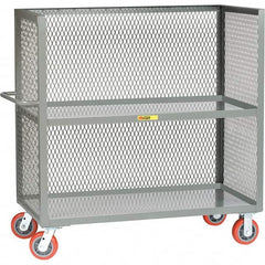 Little Giant - 3,600 Lb Capacity, 2 Shelf, 3-Sided Truck - 48" Long x 24" Wide x 57" High - Exact Tooling