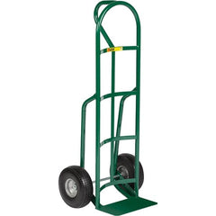 Little Giant - 800 Lb Capacity 49" OAH Hand Truck - Loop Handle, Steel, Flat-Free Microcellular Foam Wheels - Exact Tooling