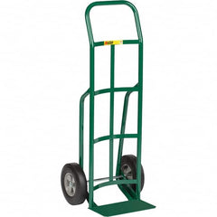 Little Giant - 800 Lb Capacity 47" OAH Hand Truck - Continuous Handle, Steel, Rubber Wheels - Exact Tooling
