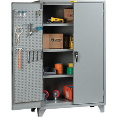 Little Giant - 3 Shelf Storage Cabinet - Steel, 60" Wide x 32" Deep x 78" High - Exact Tooling