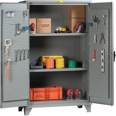 Little Giant - 2 Shelf Storage Cabinet - Steel, 48" Wide x 26" Deep x 78" High - Exact Tooling