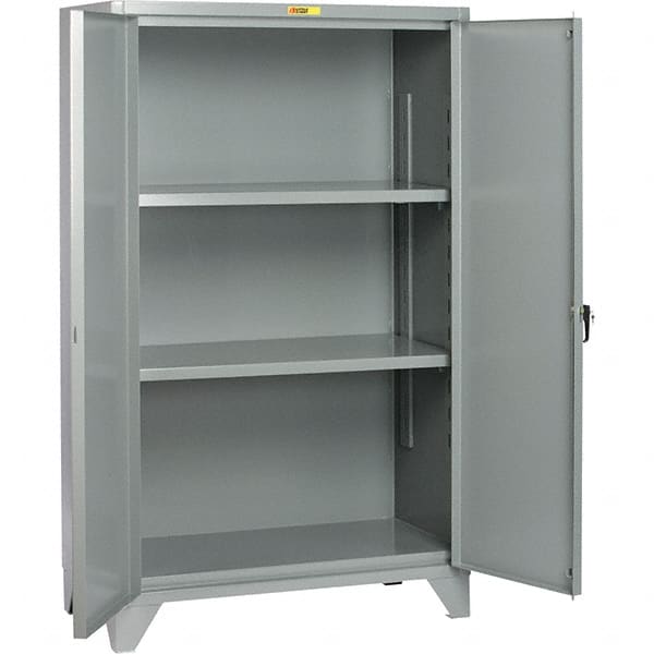 Little Giant - 2 Shelf Storage Cabinet - Steel, 60" Wide x 26" Deep x 78" High - Exact Tooling