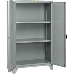 Little Giant - 2 Shelf Storage Cabinet - Steel, 48" Wide x 26" Deep x 78" High - Exact Tooling