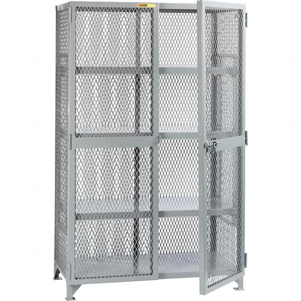 Little Giant - 3 Shelf Storage Cabinet - Steel, 61" Wide x 27" Deep x 78" High - Exact Tooling