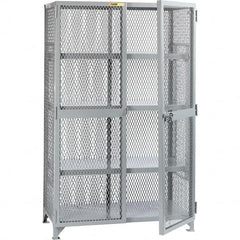 Little Giant - 3 Shelf Storage Cabinet - Steel, 61" Wide x 33" Deep x 78" High - Exact Tooling