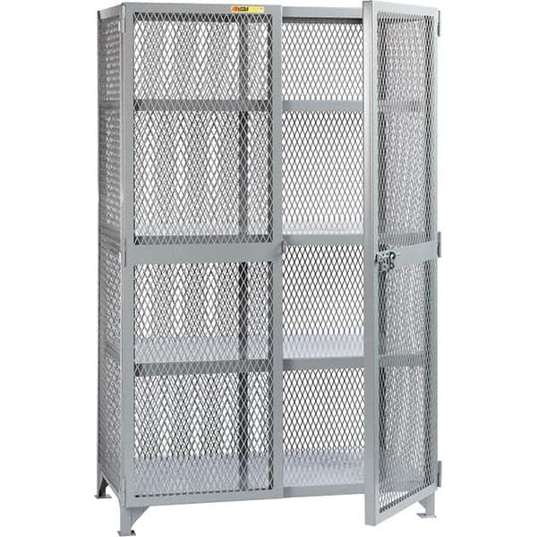 Little Giant - 3 Shelf Storage Cabinet - Steel, 73" Wide x 33" Deep x 78" High - Exact Tooling