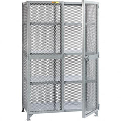 Little Giant - 3 Shelf Storage Cabinet - Steel, 61" Wide x 27" Deep x 78" High - Exact Tooling