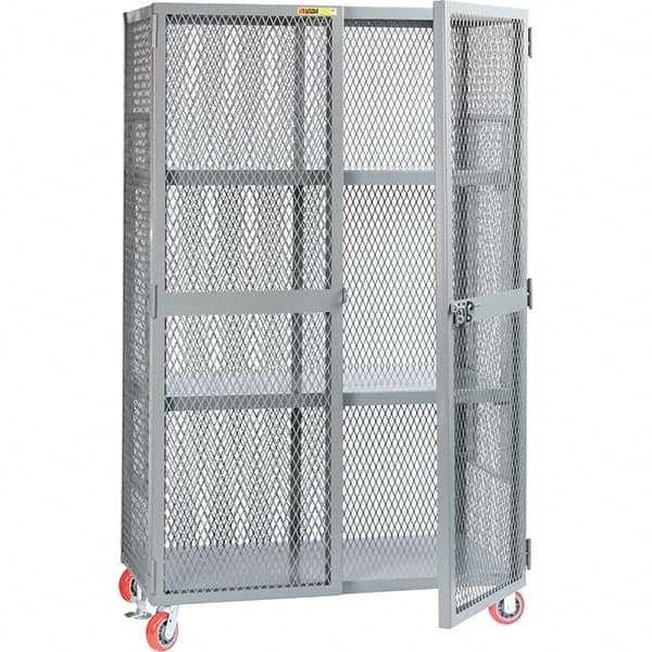 Little Giant - 2 Shelf Storage Cabinet - Steel, 49" Wide x 33" Deep x 81" High - Exact Tooling