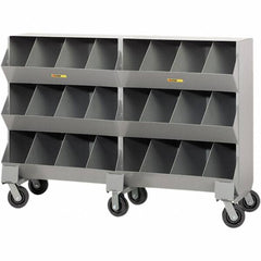 Little Giant - Bin Shelving Type: Bin Storage Cabinet Overall Height (Inch): 45-1/2 - Exact Tooling