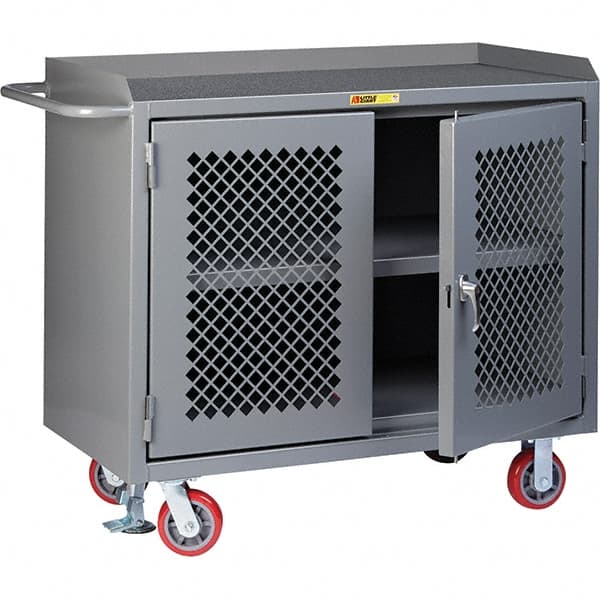 Little Giant - 3,600 Lb Capacity, 2 Drawer Mobile Cabinet - 48" Wide x 43" High - Exact Tooling