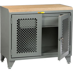 Little Giant - 3,600 Lb Capacity, 1 Drawer Mobile Cabinet Bench - 24" Wide x 43" High - Exact Tooling