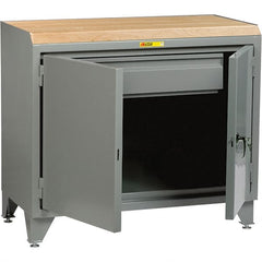 Little Giant - Stationary Workstations Type: Security Workstation Width (Inch): 36 - Exact Tooling