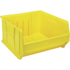 Quantum Storage - 225 Lb Load Capacity Yellow Polypropylene Tote Container - Stacking, 12" Long x 22-1/2" Wide x 23.9" High - Exact Tooling