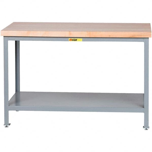 Little Giant - 72 Wide x 36" Deep x 35" High, Steel Butcher Block Top - 2,000 Lb Capacity, 35" High - Exact Tooling