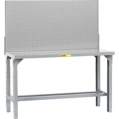 Little Giant - 72 Wide x 30" Deep x 65" High, Steel Workbench - Adjustable Height Legs - Exact Tooling
