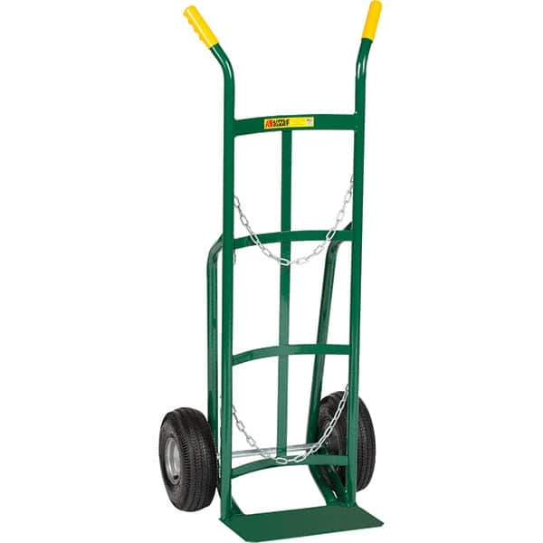 Little Giant - 19-1/2" Long x 22" Wide x 47" High, Gas Cylinder Holder - Holds 1 Cylinder - Exact Tooling