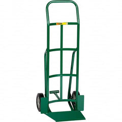 Little Giant - 800 Lb Capacity 47" OAH Hand Truck - Continuous Handle, Steel, Rubber Wheels - Exact Tooling