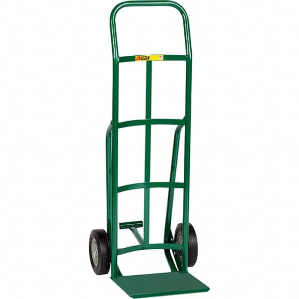 Little Giant - 800 Lb Capacity 47" OAH Hand Truck - Continuous Handle, Steel, Rubber Wheels - Exact Tooling
