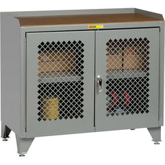 Little Giant - 2,000 Lb Capacity, 1 Drawer Mobile Cabinet Bench - 24" Wide x 43" High - Exact Tooling