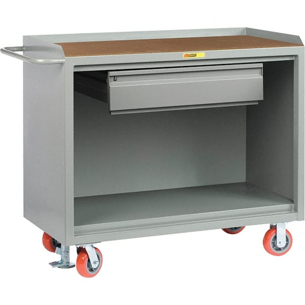 Little Giant - 3,600 Lb Capacity, 1 Drawer Mobile Cabinet - 48" Wide x 43" High - Exact Tooling