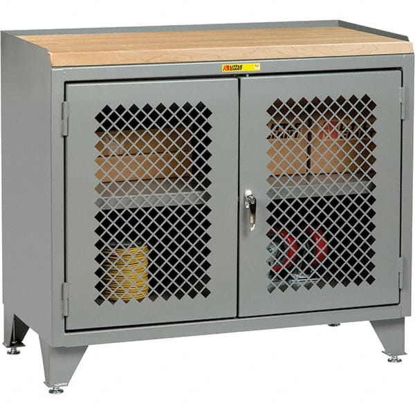 Little Giant - 3,600 Lb Capacity, 1 Drawer Mobile Cabinet Bench - 24" Wide x 43" High - Exact Tooling