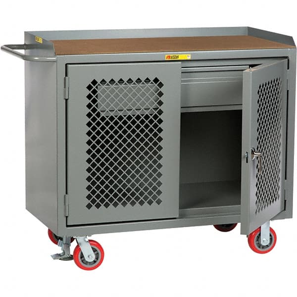 Little Giant - 3,600 Lb Capacity, 1 Drawer Mobile Cabinet - 48" Wide x 43" High - Exact Tooling