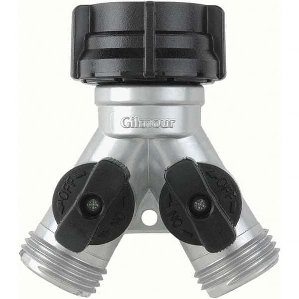 Gilmour - Garden Hose Fittings & Repair Kits Type: Shut-Off Valve Connector Type: Male; Female - Exact Tooling