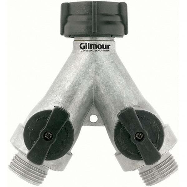 Gilmour - Garden Hose Fittings & Repair Kits Type: Shut-Off Valve Connector Type: Male; Female - Exact Tooling