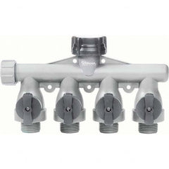 Gilmour - Garden Hose Fittings & Repair Kits Type: Shut-Off Valve Connector Type: Male; Female - Exact Tooling