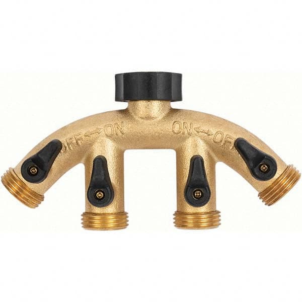 Gilmour - Garden Hose Fittings & Repair Kits Type: Shut-Off Valve Connector Type: Male; Female - Exact Tooling