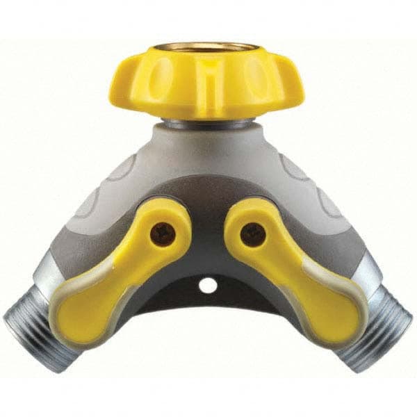 Nelson - Garden Hose Fittings & Repair Kits Type: Shut-Off Valve Connector Type: Male; Female - Exact Tooling
