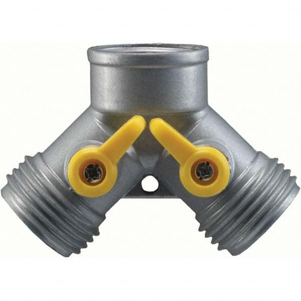 Nelson - Garden Hose Fittings & Repair Kits Type: Shut-Off Valve Connector Type: Male; Female - Exact Tooling
