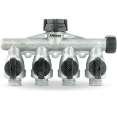 Gilmour - Garden Hose Fittings & Repair Kits Type: Shut-Off Valve Connector Type: Male; Female - Exact Tooling