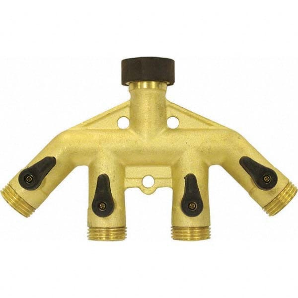 Gilmour - Garden Hose Fittings & Repair Kits Type: Shut-Off Valve Connector Type: Male; Female - Exact Tooling