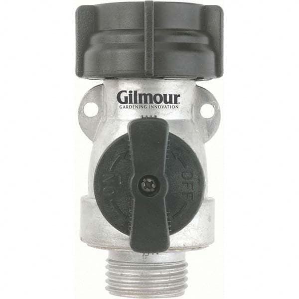 Gilmour - Garden Hose Fittings & Repair Kits Type: Shut-Off Valve Connector Type: Male; Female - Exact Tooling