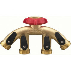 Nelson - Garden Hose Fittings & Repair Kits Type: Shut-Off Valve Connector Type: Male; Female - Exact Tooling